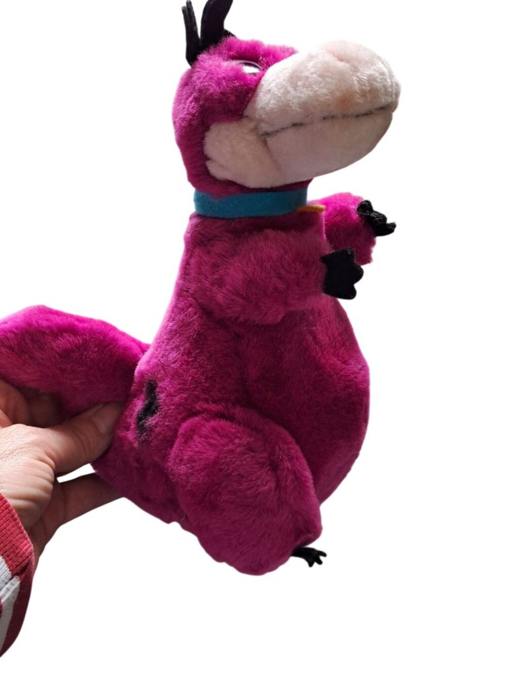 Vtg 90's Flinstones Plush Stuffed Dinosaur Purple Pink Hanna Barbera 10" Toy